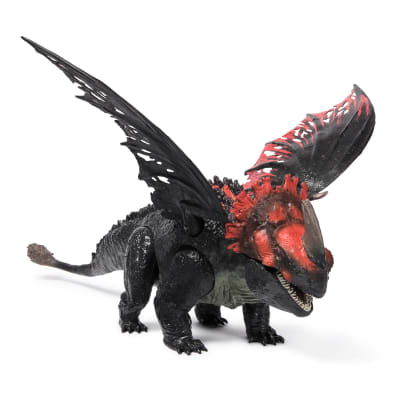 Dreamworks Dragons, How To Train Your Dragon, Titan Red Death, 23” Dragon Volcano Island Action Figure, Kids Toys for Boys Ages 4 and up