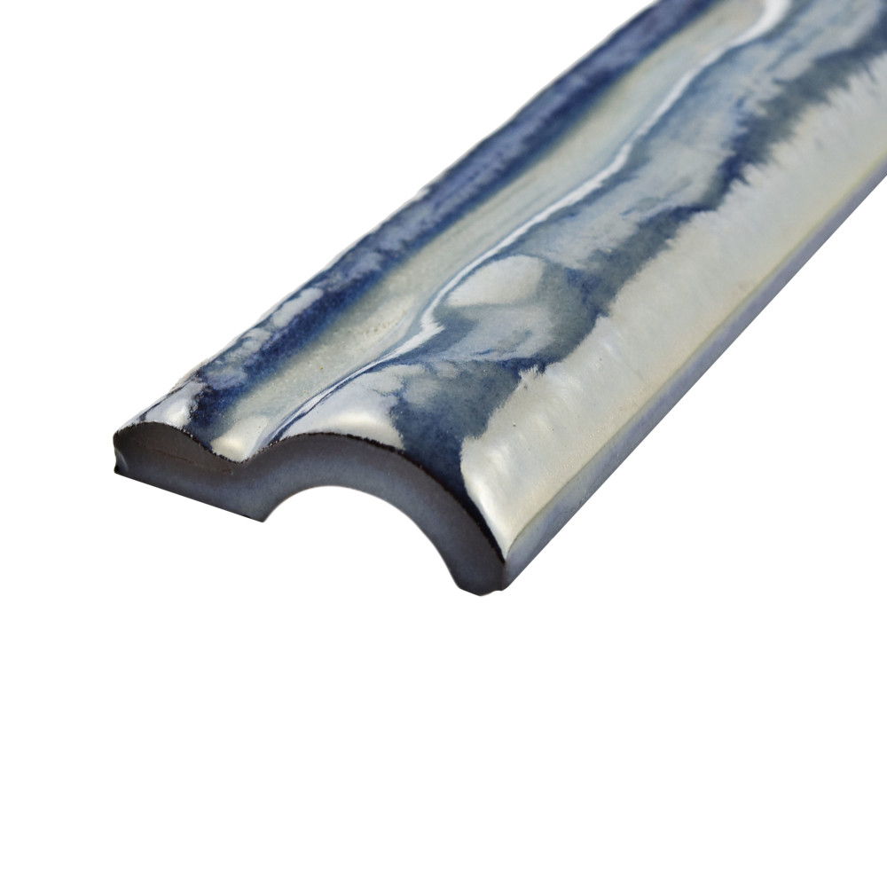Antic Special Moldura Griggio 2 in. x 6 in. Ceramic Wall Trim
