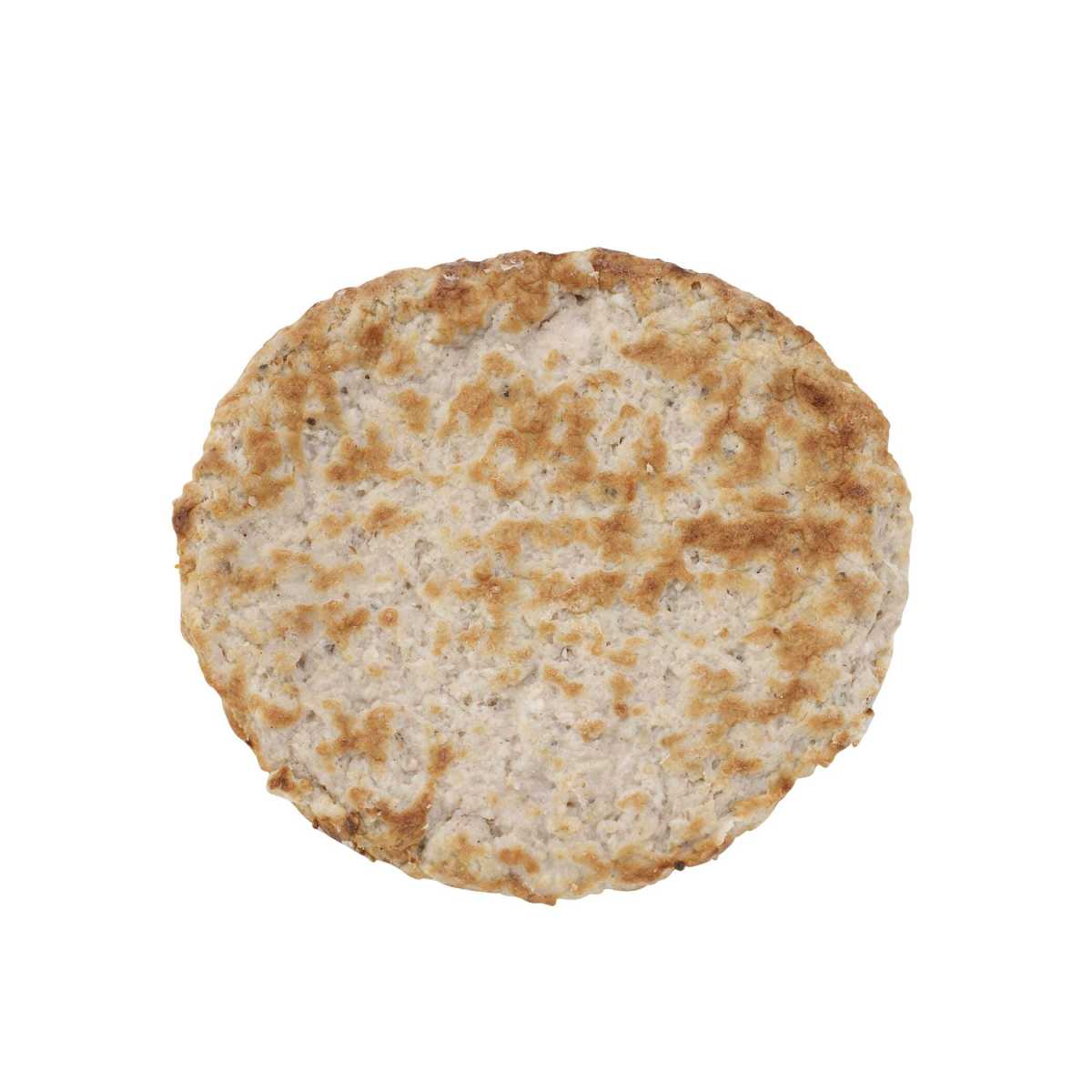 FAST 'N EASY(r) Sausage, Patty, Maple, Fully Cooked, 107/1.5 oz, 10 lb . C1C0 - Front Center Out of Package (Hi Res)