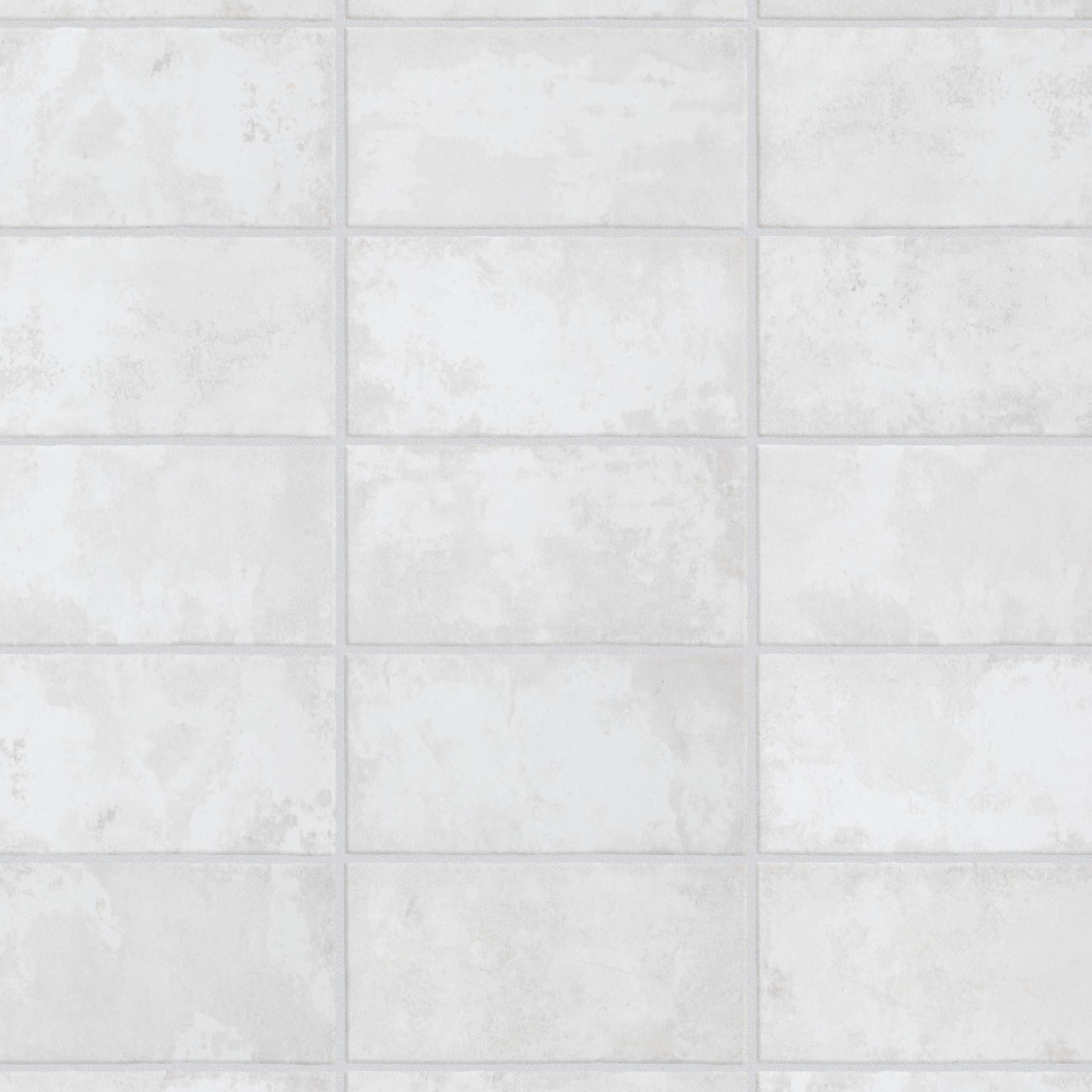 Biarritz White 3 in. x 6 in. Ceramic Wall Tile