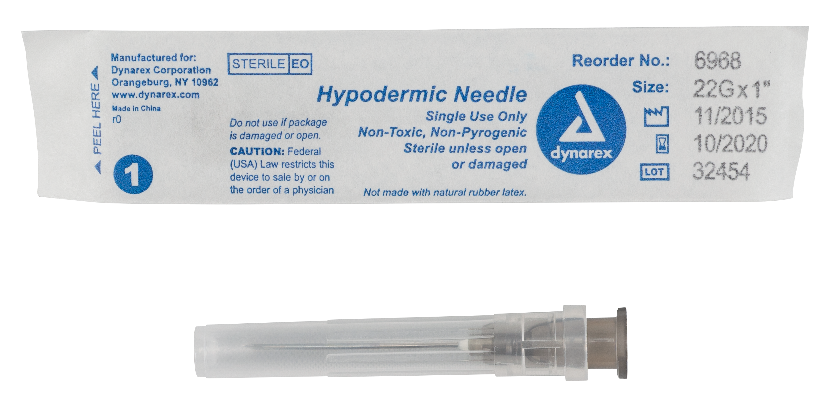 Hypodermic Needle 22G, 1