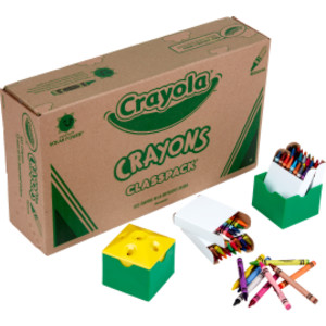 Crayon Classpack®, tamaño regular, 64 colores, paquete de 832