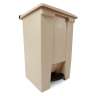 Rubbermaid Commercial, Legacy, Step-on, 12 gal, Plastic, Beige, Rectangle, Receptacle