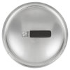 10 ¾-inch Wear-Ever® domed aluminum cover with satin finish and dipped handle