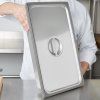 Full-size high-temperature silicone pan band in gray