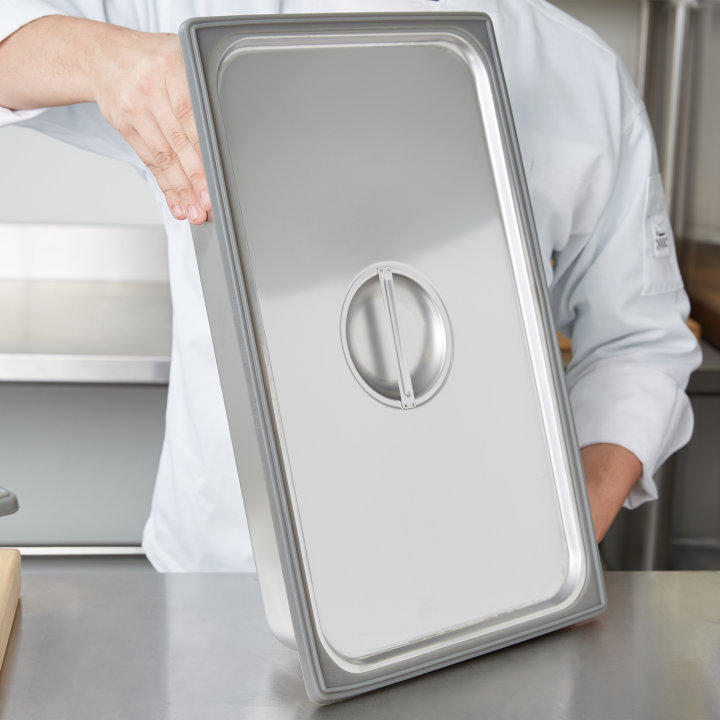 Full-size high-temperature silicone pan band in gray