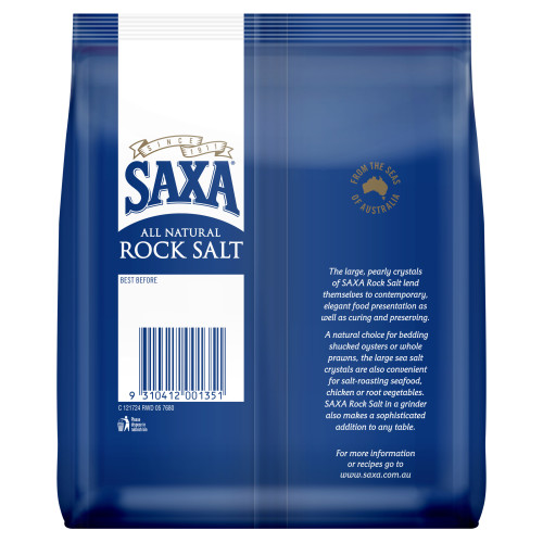  Saxa® All Natural Rock Salt 1kg 