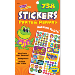 Praise & Reward Sticker Pad, 738 ct