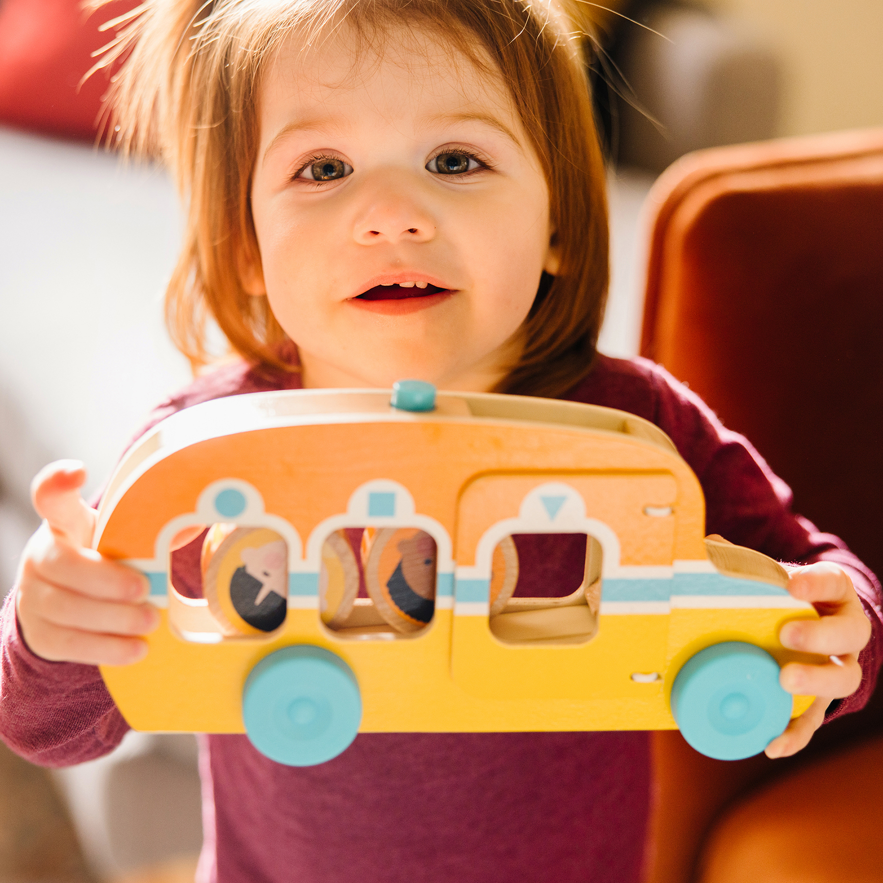 Melissa & Doug GO TOTs Roll & Ride Bus image number null