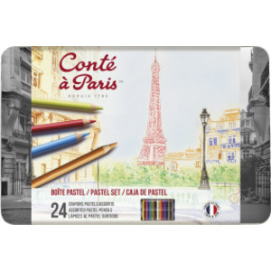 Pastel Pencils, Assorted Colors, Set of 24