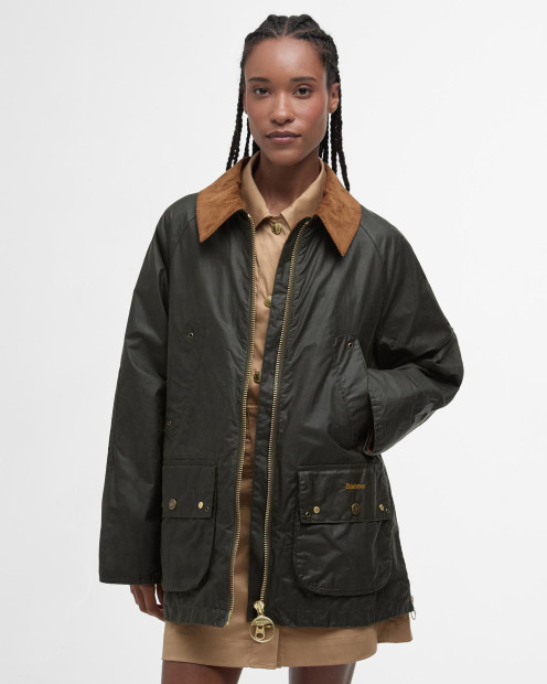 Raelynn Waxed Jacket Archive Olive/Ancient Tartan