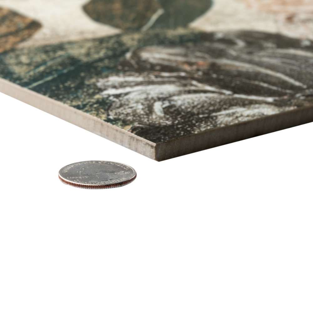 Parete Fiori Beige 23-1/2 in. x 47 in. Porcelain Floor and Wall Tile