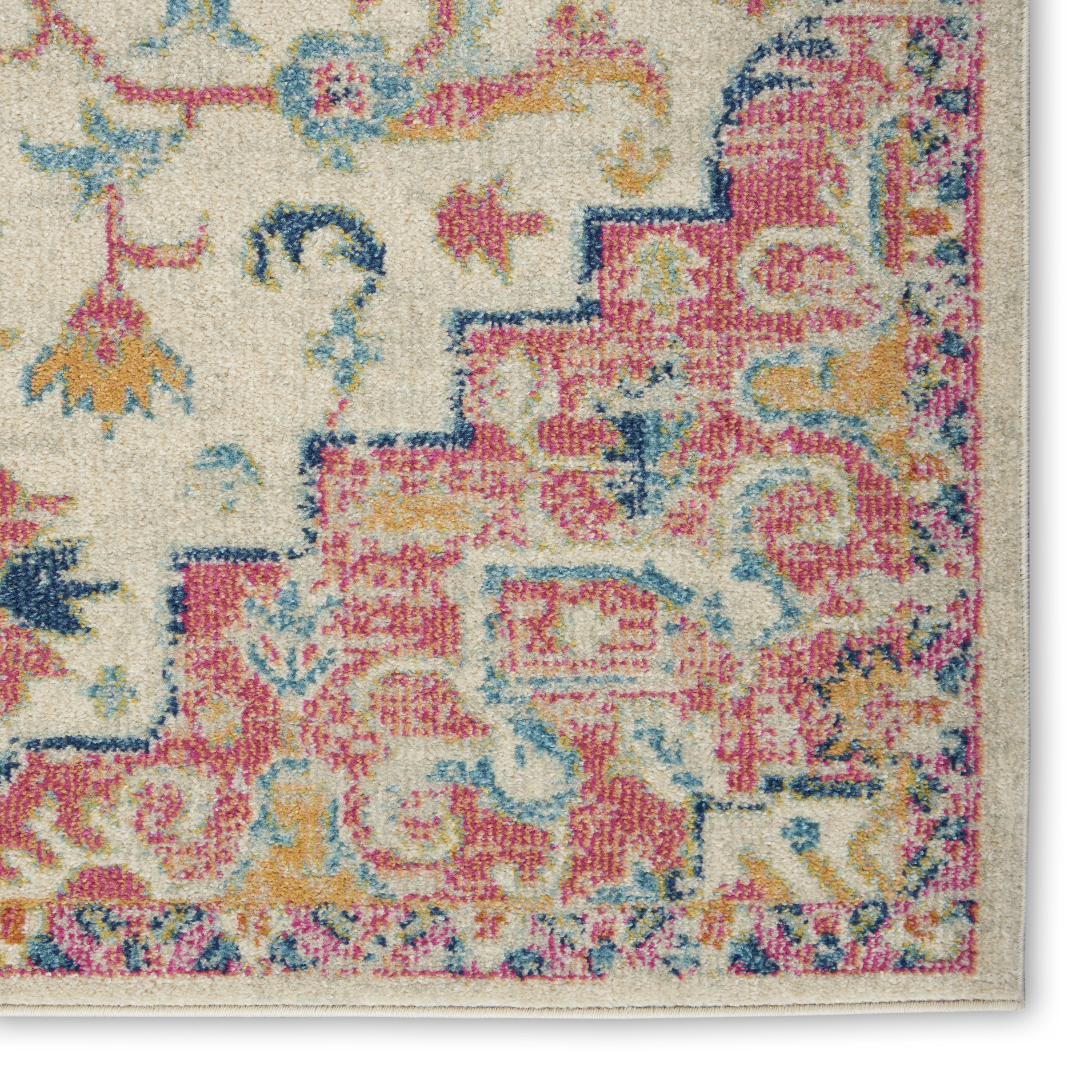 Nourison Passion 3'9" x 5'9" Ivory Pink Bohemian Indoor Rug