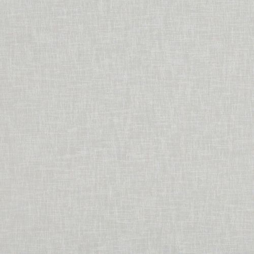 Light-gray linen-textured fabric covering the frame, showing fine woven crosshatch; lying flat and unwrinkled; neutral, evenly lit background suggestive of wallpaper or upholstery in soft indoor light.