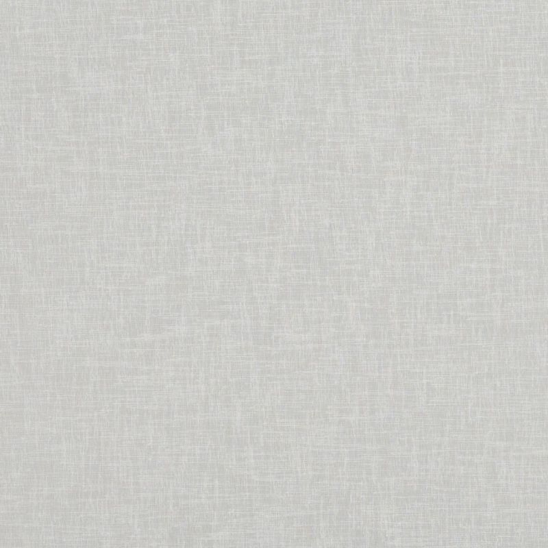Light-gray linen-textured fabric covering the frame, showing fine woven crosshatch; lying flat and unwrinkled; neutral, evenly lit background suggestive of wallpaper or upholstery in soft indoor light.