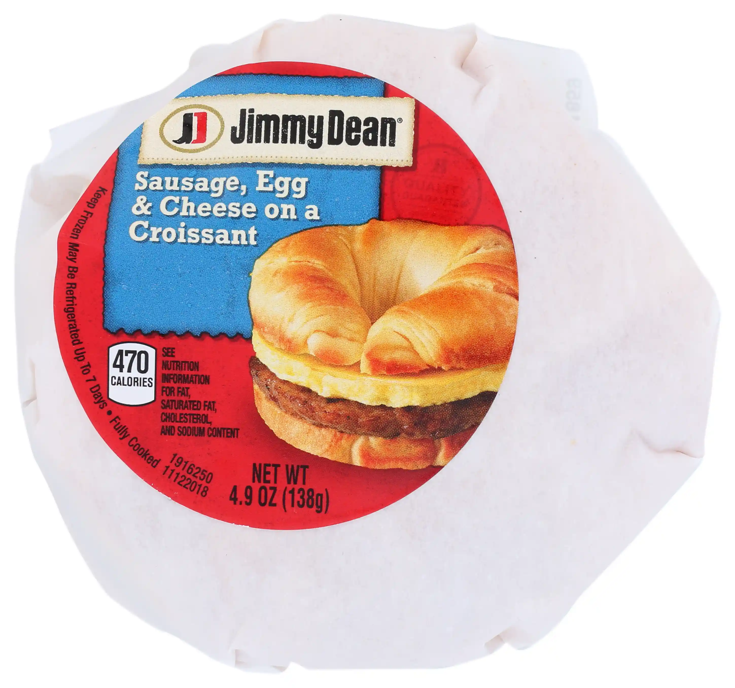 Jimmy Dean® Butcher Wrapped Sausage, Egg & Cheese Croissant_image_21