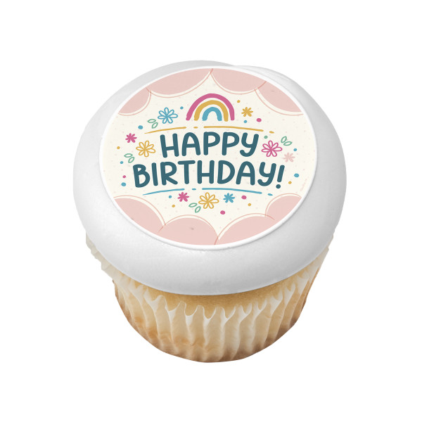 Happy Birthday Rainbow PhotoCake® Edible Image®