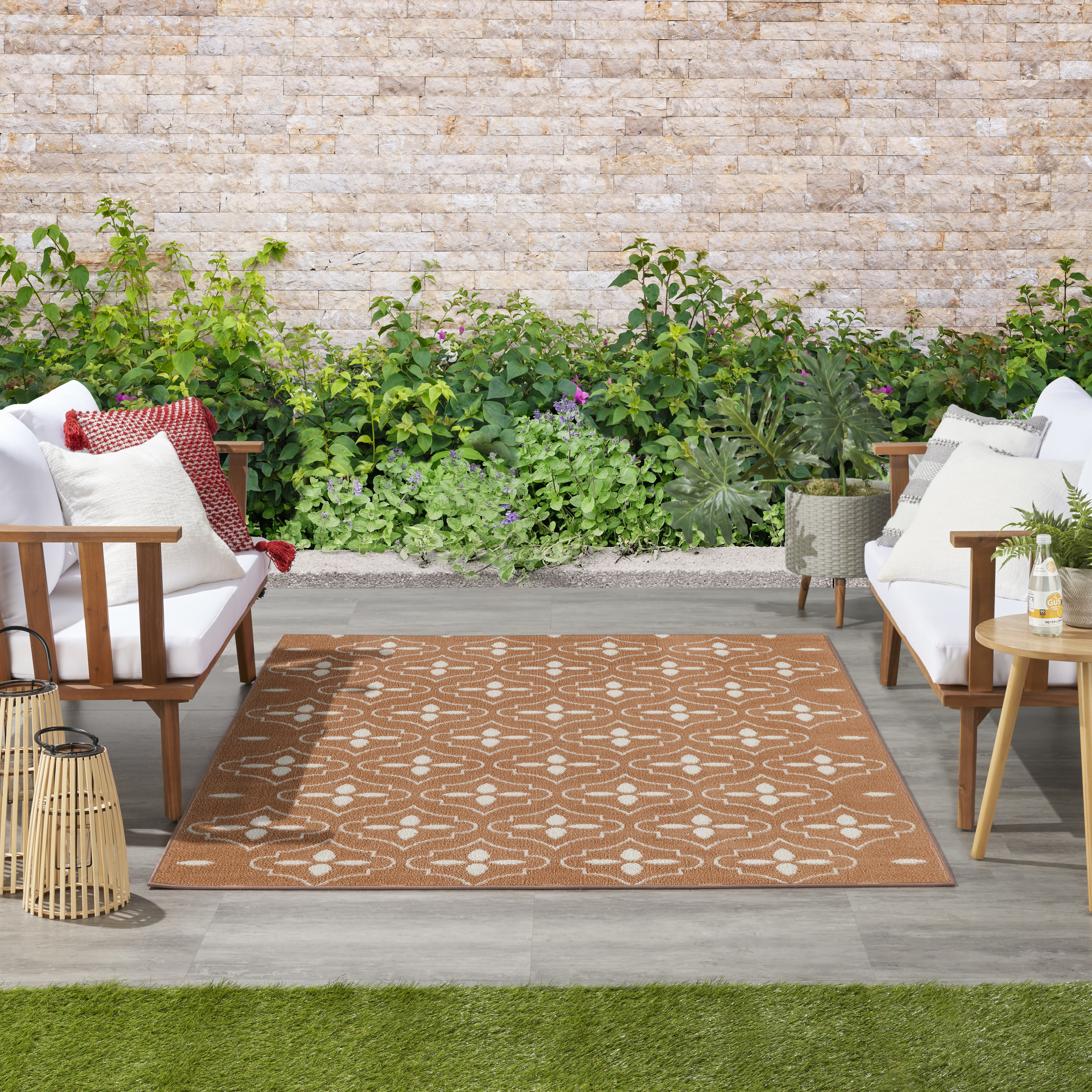 Nourison Nourison Essentials 4' x 6' Copper Modern Rug