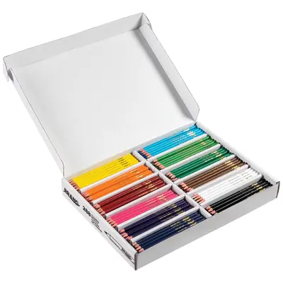 Prang Colored Pencils Classroom Pack, Assorted Colors, 3.3 mm Core, 288 Count