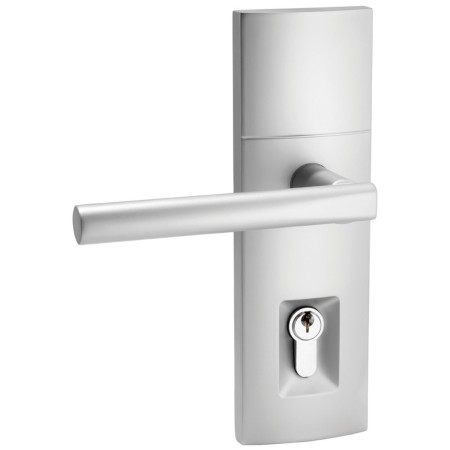 Trilock Contemporary Align Double Cylinder Entrance Lever Set