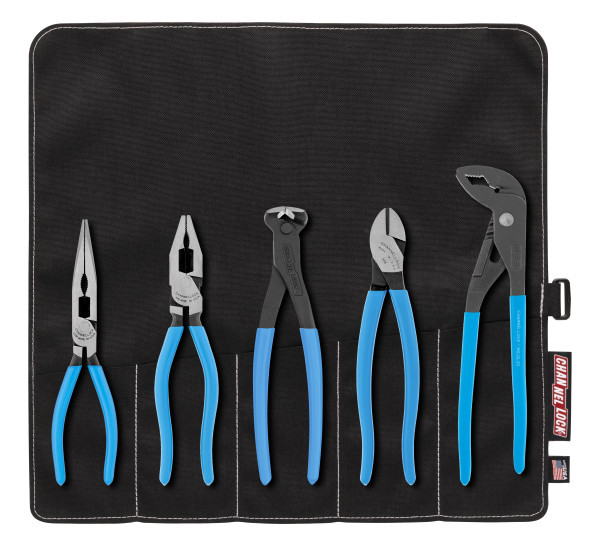 TOOL ROLL-5E 5pc E SERIES™ Pliers Set with Tool Roll