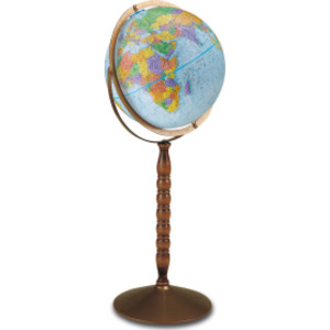 Globo terráqueo modelo de piso del Tesoro, 12"
