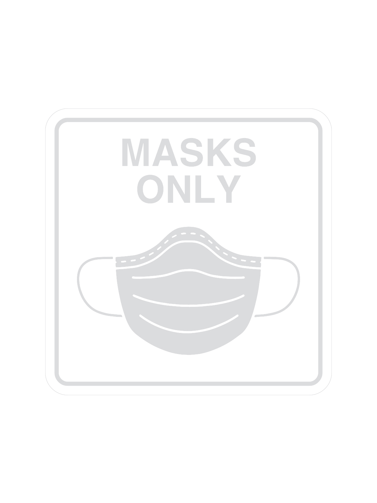 WASTE WATCHER – Label – Masks Only – Clear-White
