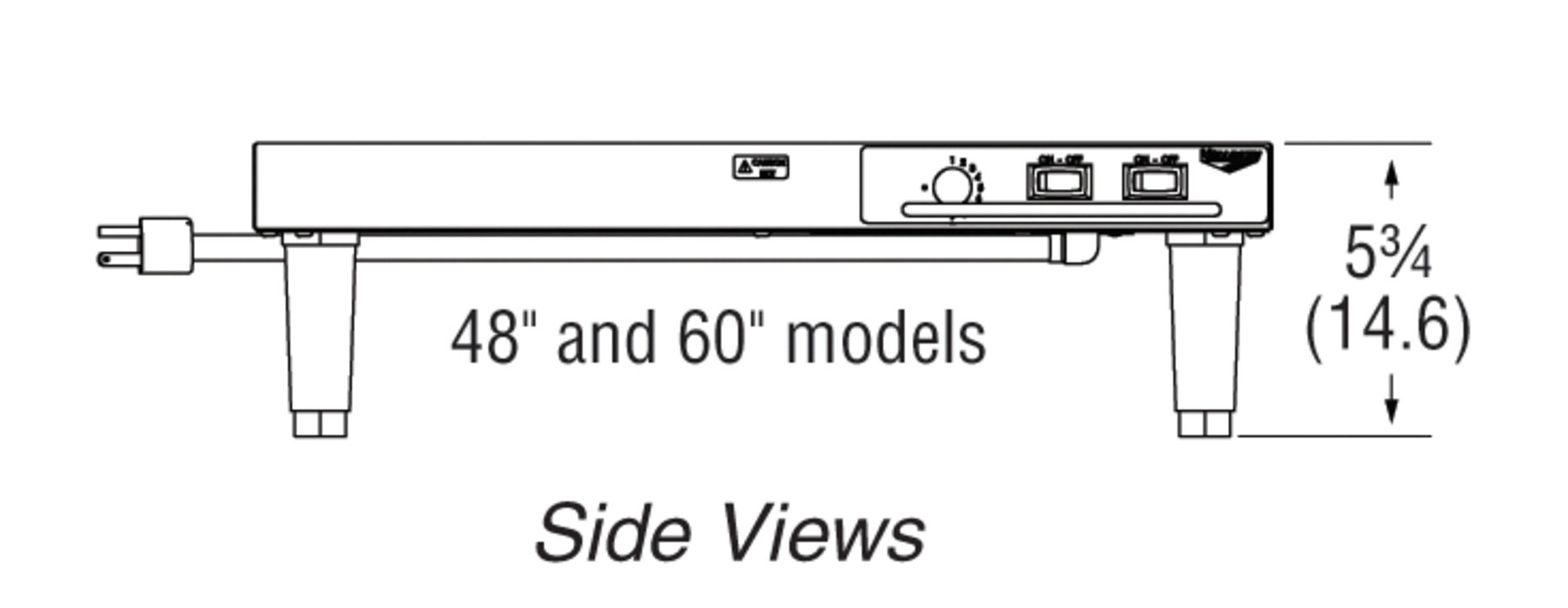Leg height drawing for 7277048_7277060_