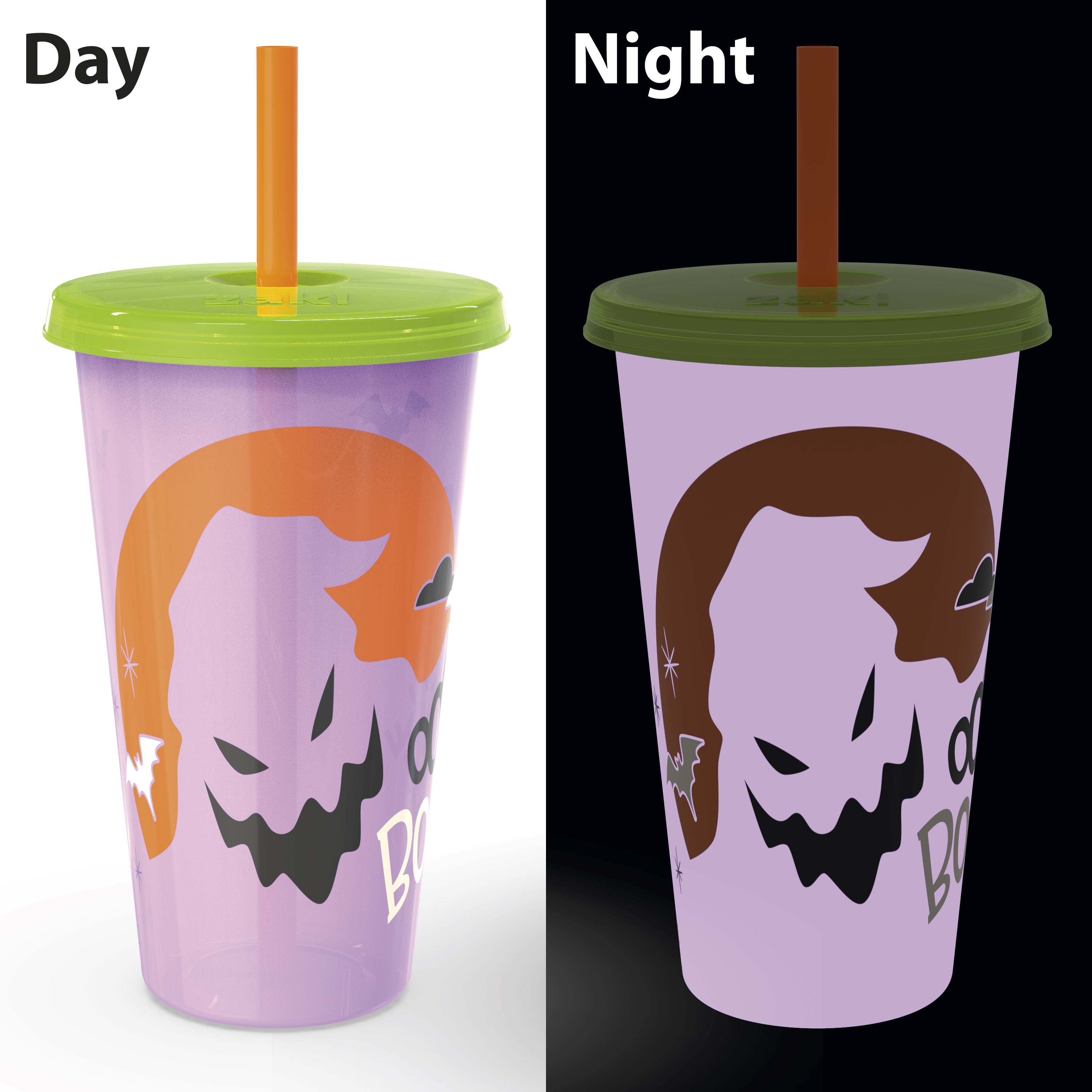 The Nightmare Before Christmas 24 ounce Reusable Plastic Kids Tumbler, Jack Skellington, Oogie Boogie & Zero, 4-piece set slideshow image 7 The Nightmare Before Christmas 24 ounce Reusable Plastic Kids Tumbler, Jack Skellington, Oogie Boogie & Zero, 4-piece set slideshow image 7