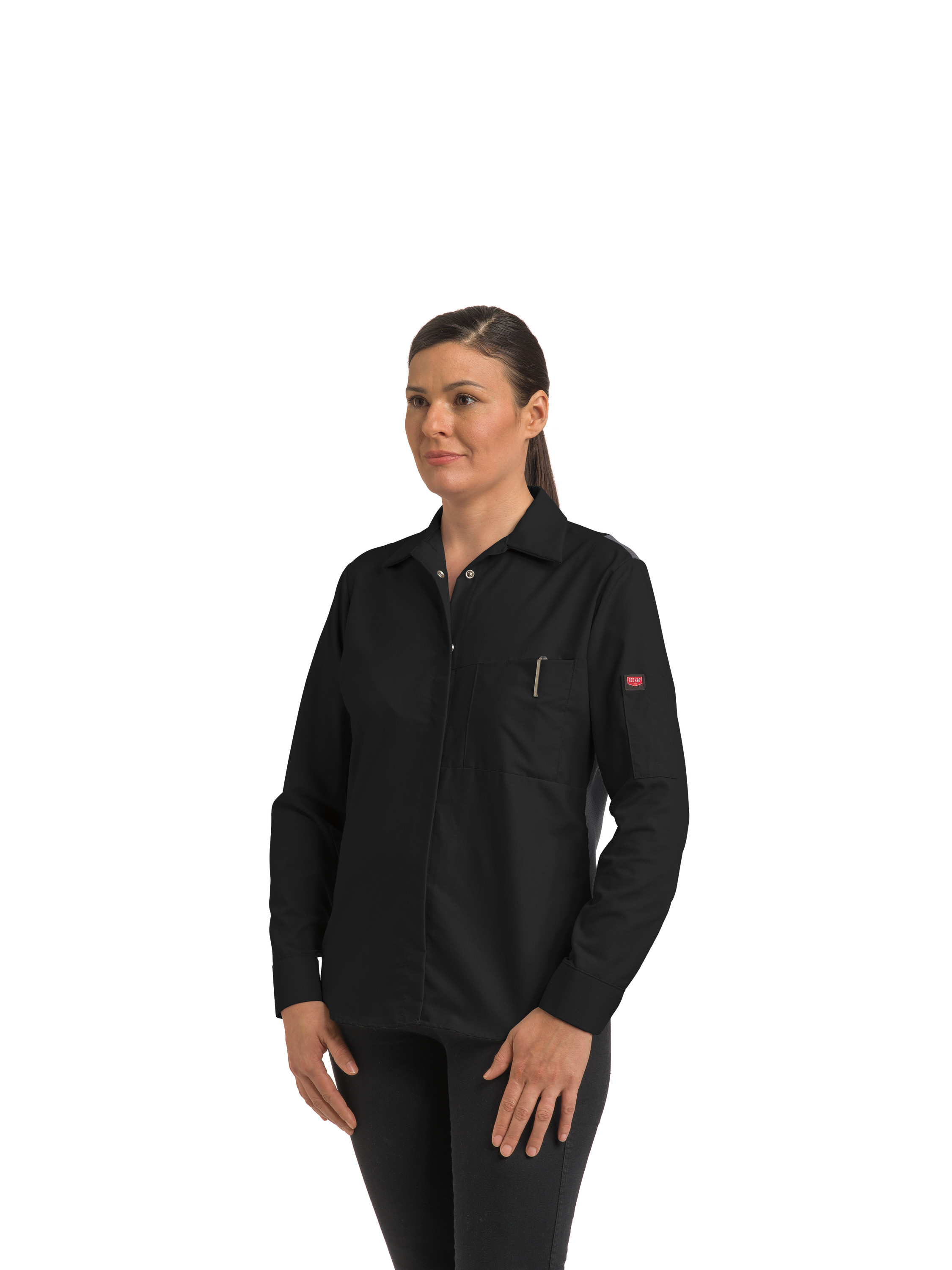 Camisa Red Kap para mujer manga larga Performance Plus Shop con tecnología OilBlok - Imagen 10 de 26