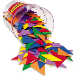 Classpack Tangrams, 4 Colors, Pack of 30