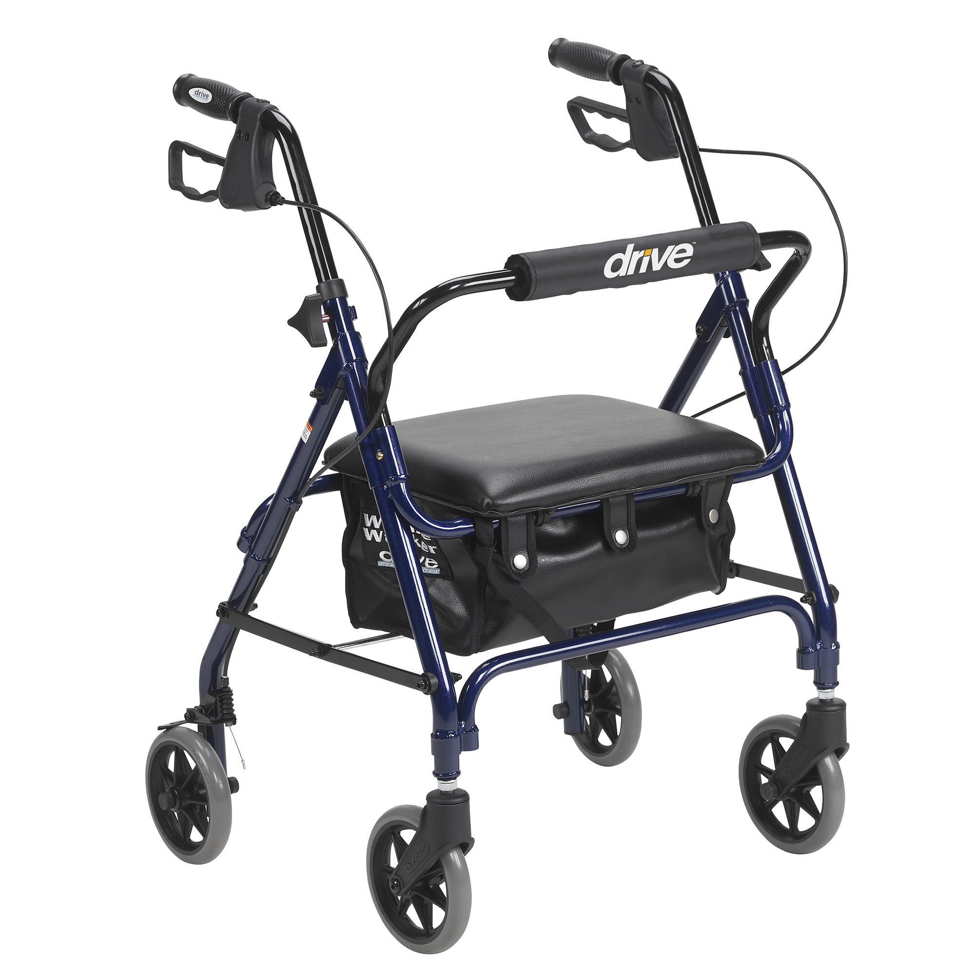 drive™ Junior Four-Wheel Rollator, 28 – 33 Inch Handle Height
