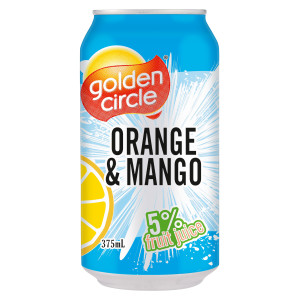 golden circle® orange & mango soft drink 375ml image