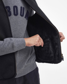 Gilet/fodera in pile caldo con cerniera 