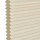 Honeycomb cellular blind, beige pleated fabric with visible hexagonal cell edges at left; closed and flat. Close-up against a neutral white background with soft, diffused indoor lighting.