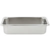 Fourth-size 2 ½-inch-deep Super Pan V® stainless steel steam table pan