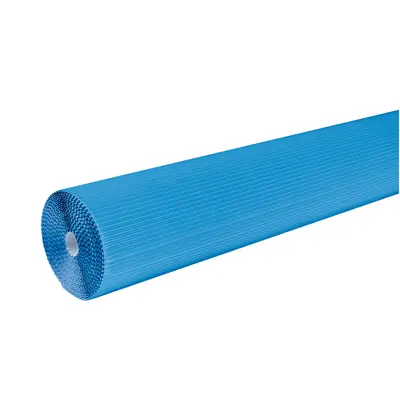 Corobuff® Corrugated Paper, Brite Blue, 48" x 25', 1 Roll Brite Blue example 2