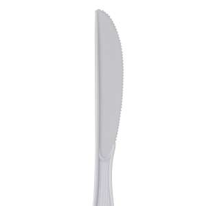 Dixie, Medium-weight Polystyrene Disposable Plastic Knives, White