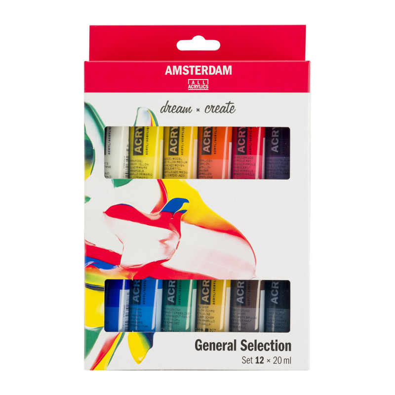 Standard Acrylic General Set, 12 x 20mL
