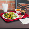 14" x 18" polypropylene fast-food tray in red