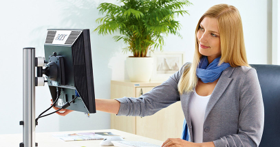 Adjust to your personal ergonomic profile to prevent neck, back and eye strain.