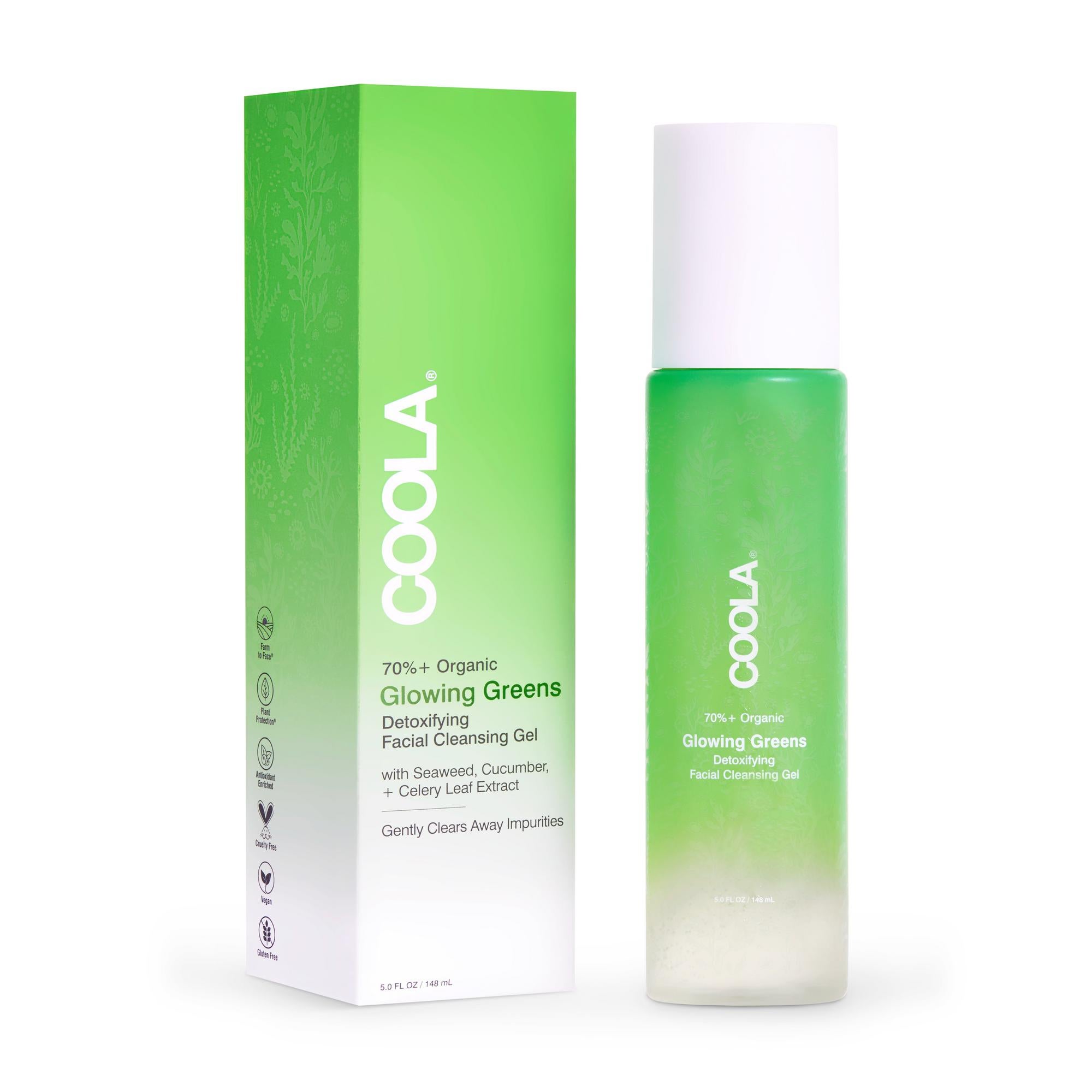 COOLA LLC GEL, CLEANSING FACIAL GLOWING GREENS DETOXIFYING 5OZ (24/CS)
