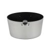 10-quart Wear-Ever® tapered aluminum saucepan with SteelCoat x3™ nonstick coating and silicone handle