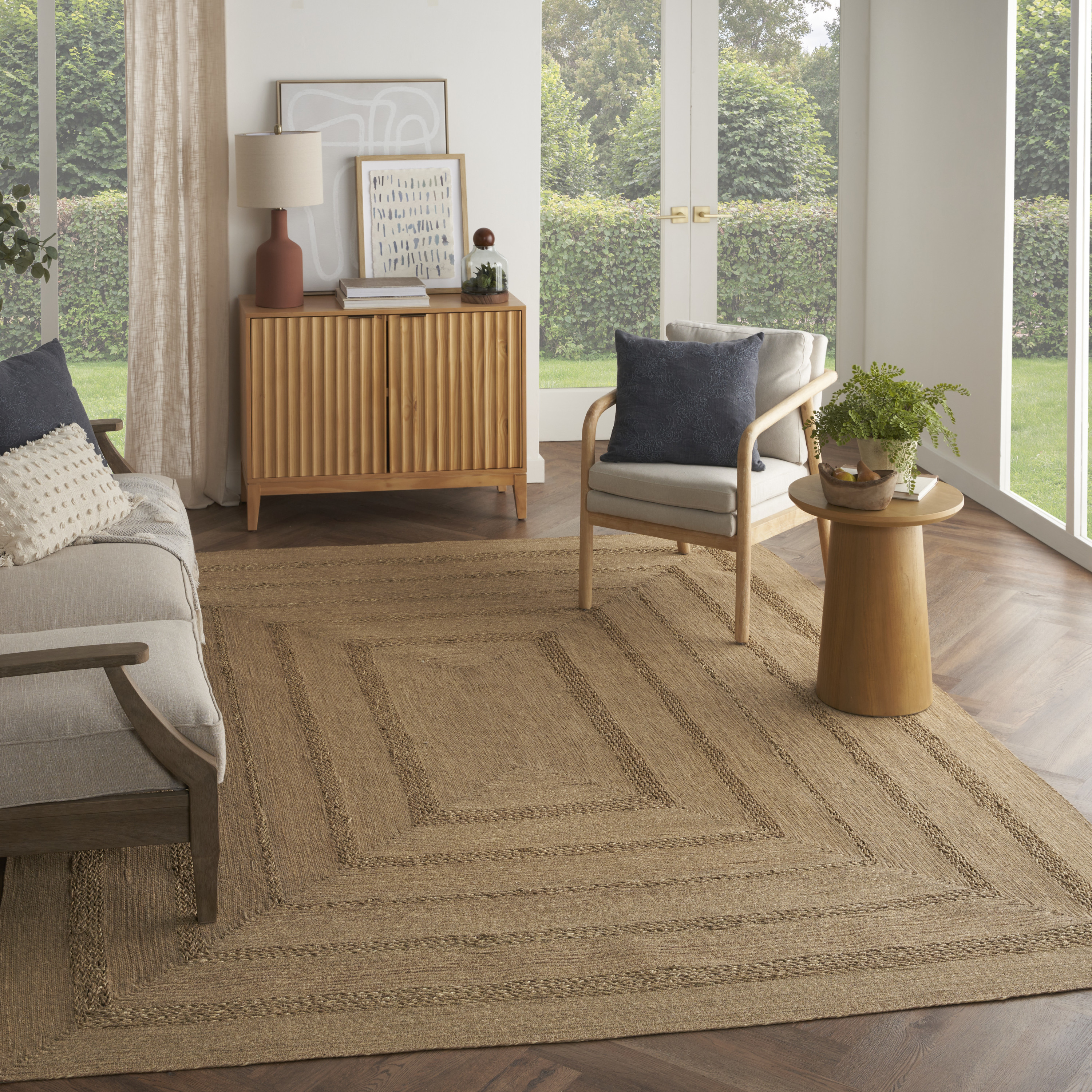 Nourison Natural Seagrass 8' x 10' Natural Outdoor Rug
