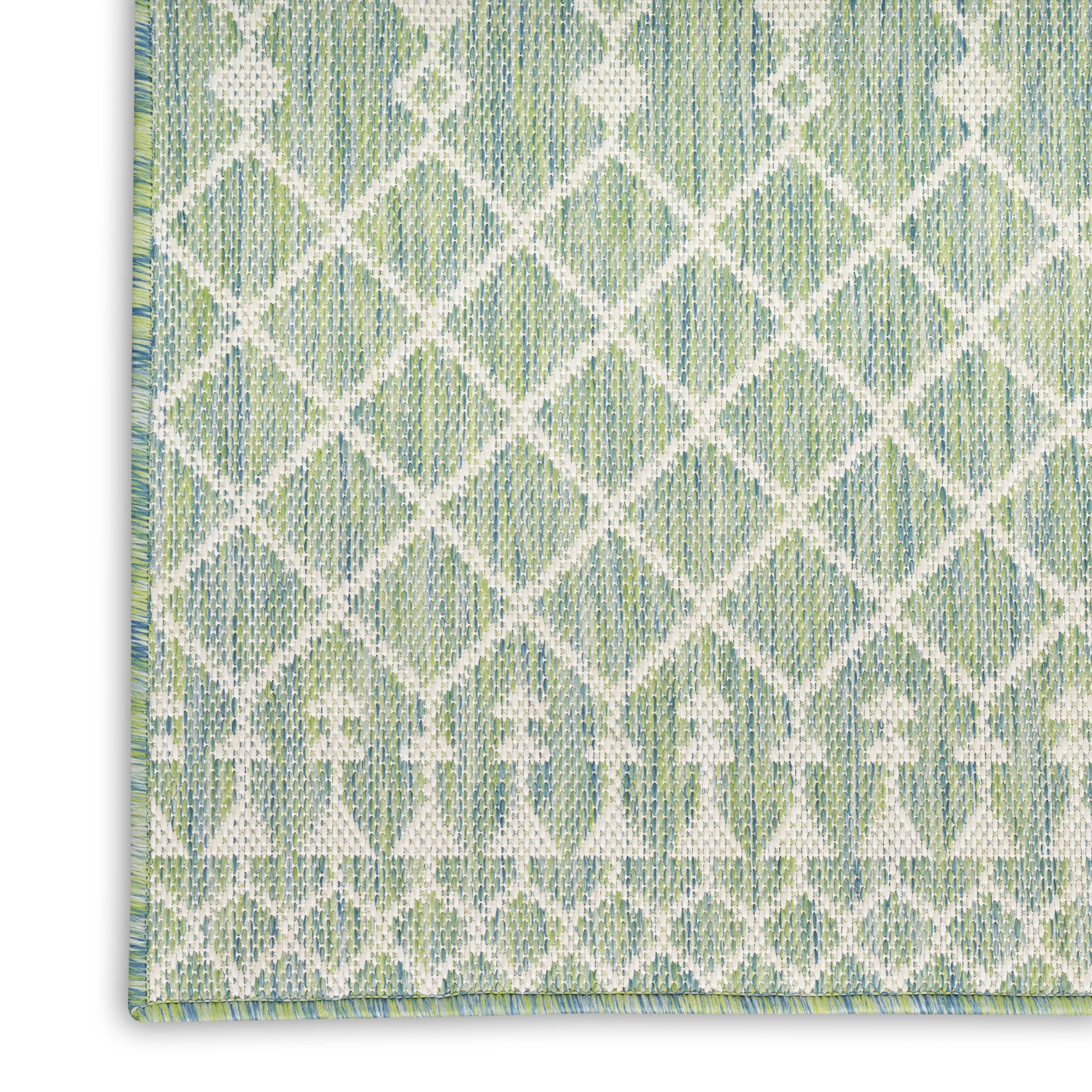 Nourison Positano 6' x 9' Blue Green Modern Rug