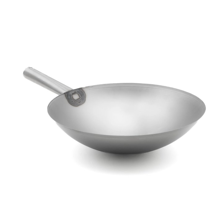 14-inch carbon steel induction wok pan