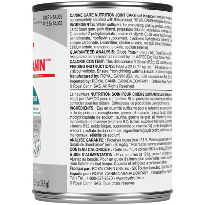 Royal Canin Canine Care Nutrition Joint Care Canned Dog Food