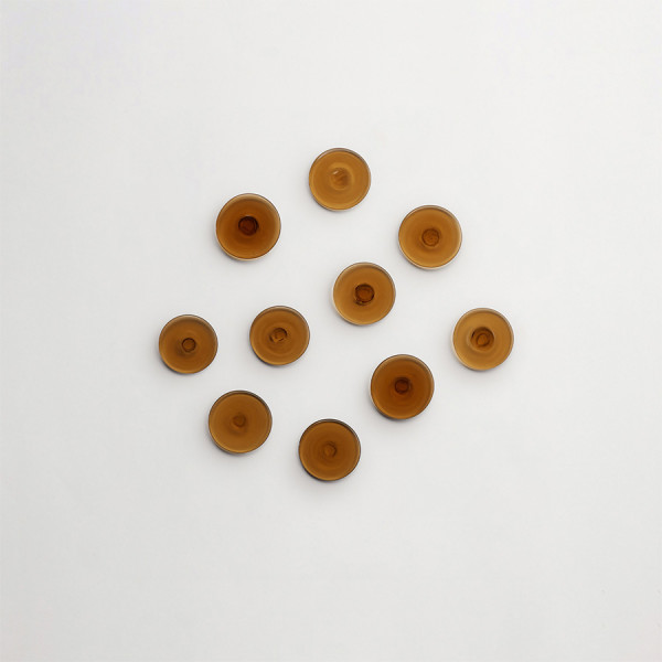 1970s GlassWorks | le Disque | Two Inch | Amaretto