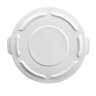 Rubbermaid Commercial, BRUTE, Self-Draining, Round, Resin, 10 gal, White, Receptacle Lid