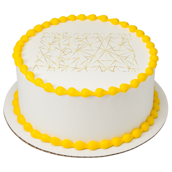 Gold Cracked Glass PhotoCake® Edible Image®